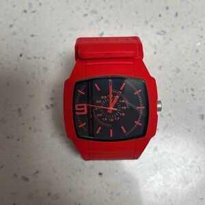 Red diesel watch